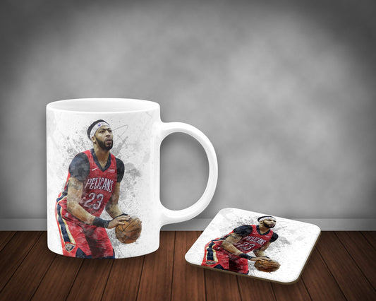 Anthony Davis Splash Effect Mug and Coaster