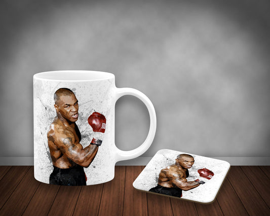 Mike Tyson Splash Effect Mug and Coaster