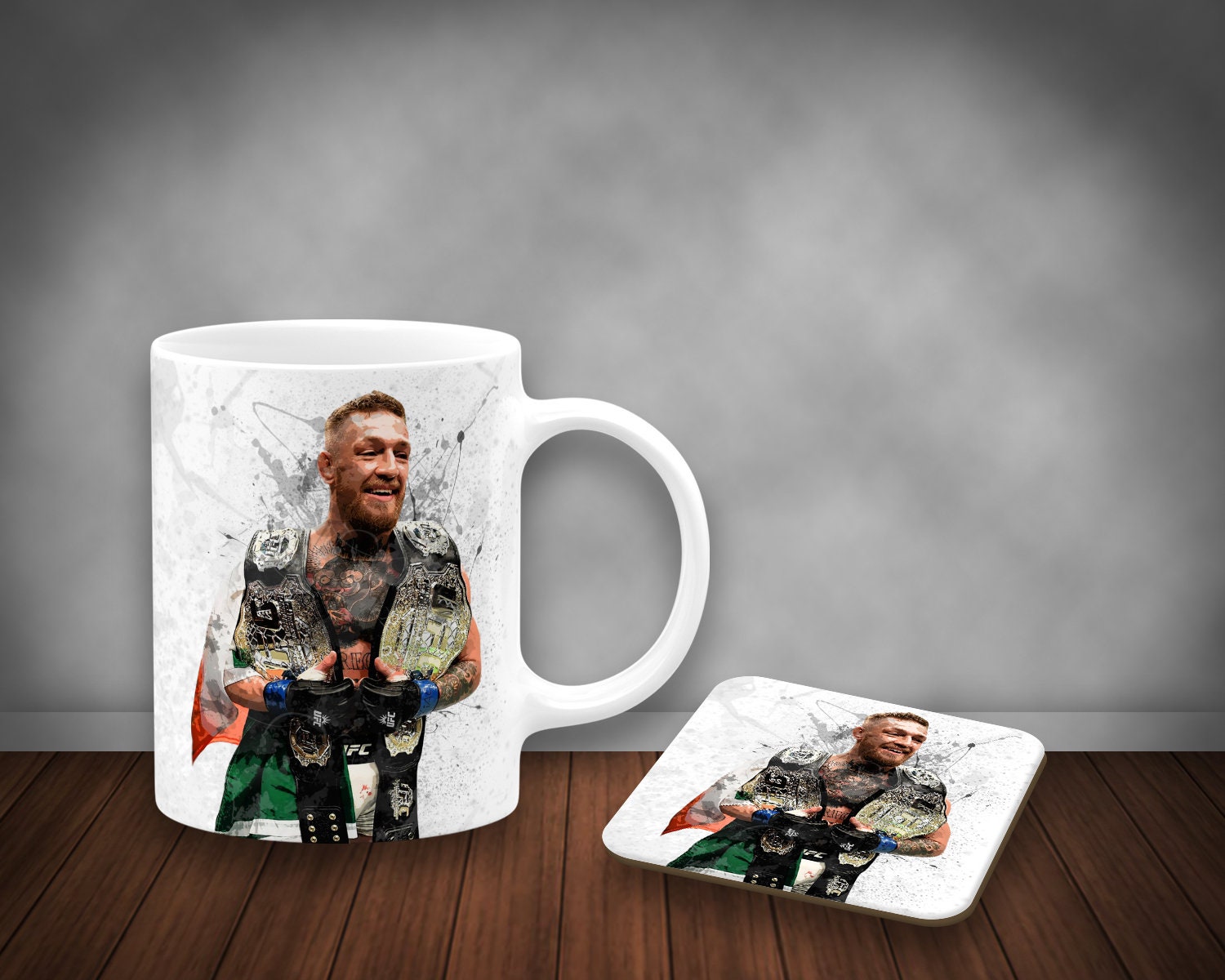 Conor McGregor Splash Effect Mug and Coaster 