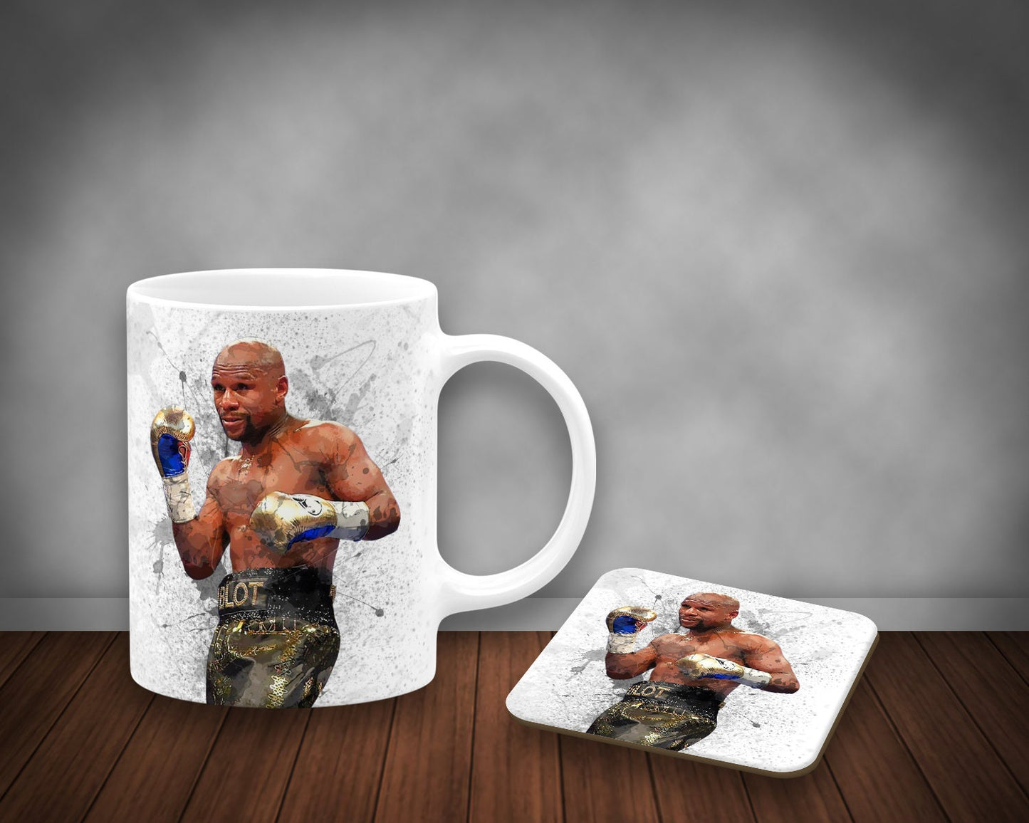 Floyd Mayweather Splash Effect Mug and Coaster 