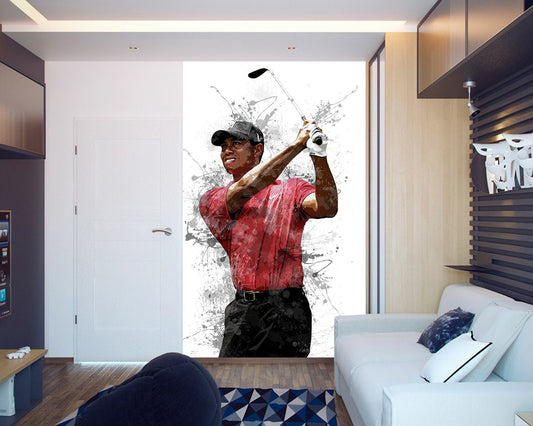 Tiger woods Splash Effect Wallpaper