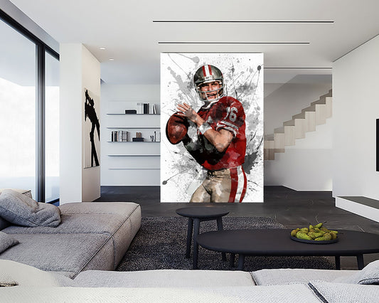 Joe Montana Wallpaper Self Adhesive Peel & Stick Wall Sticker 