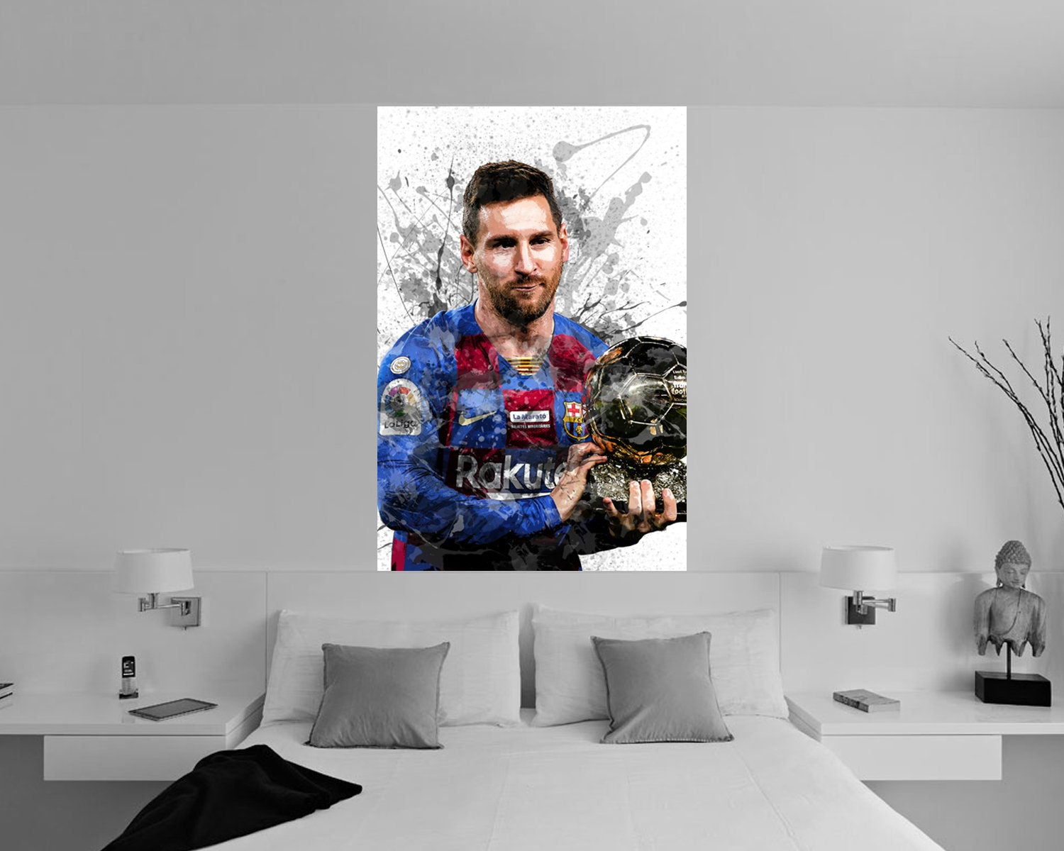 Lionel Messi Splash Effect Wallpaper 