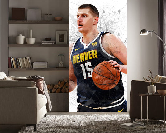 Nikola Jokić Splash Effect Wallpaper