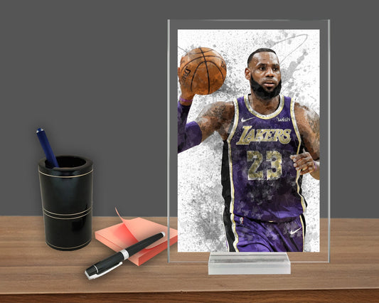 LeBron James Splash Effect Acrylic Table Top