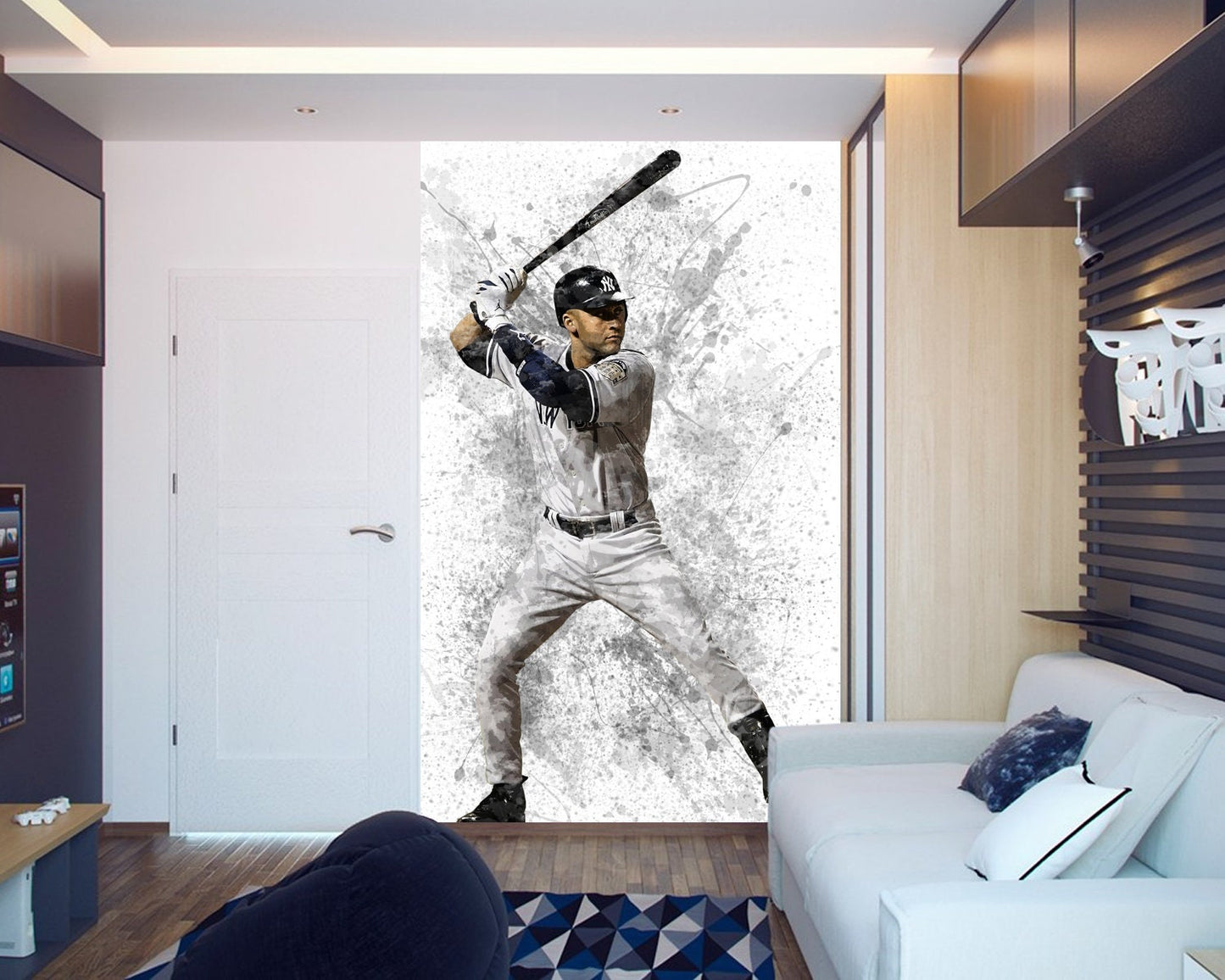 Derek Jeter Splash Effect Wallpaper – My Idea Sports Canvas