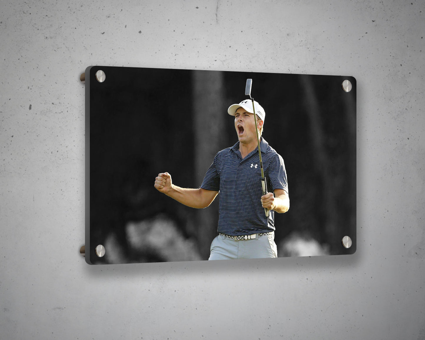 Jordan Spieth Black & White Canvas Art 