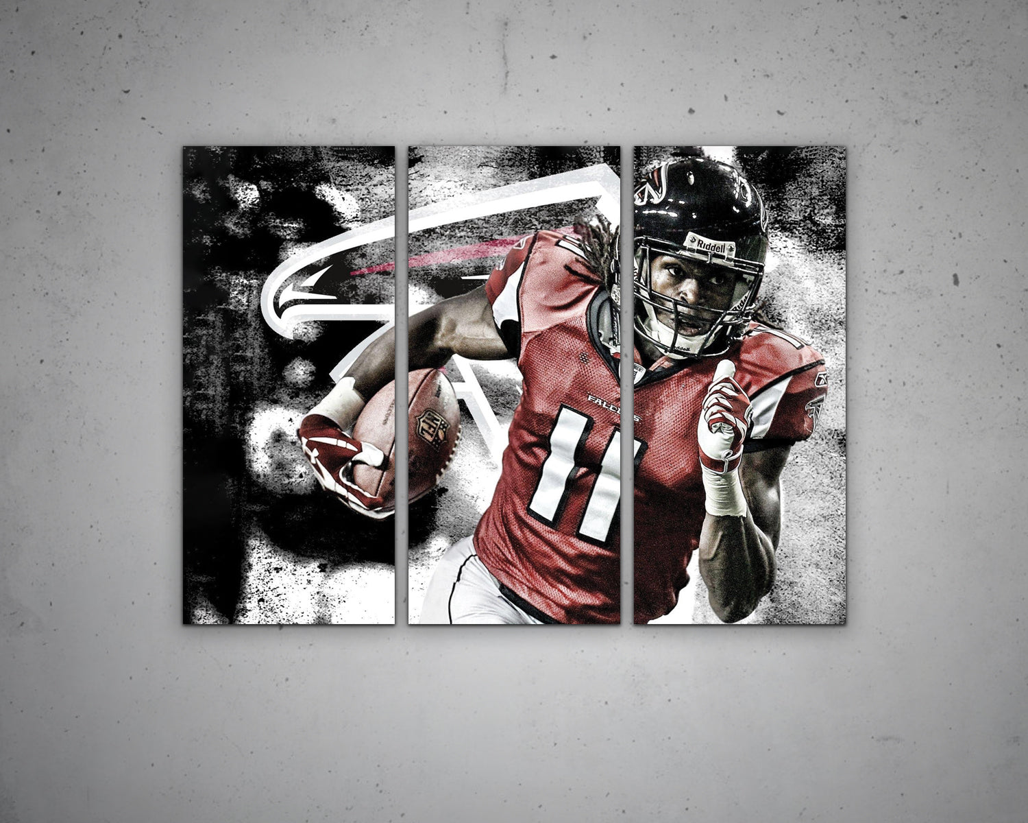 Julio Jones Black & White Canvas Art 