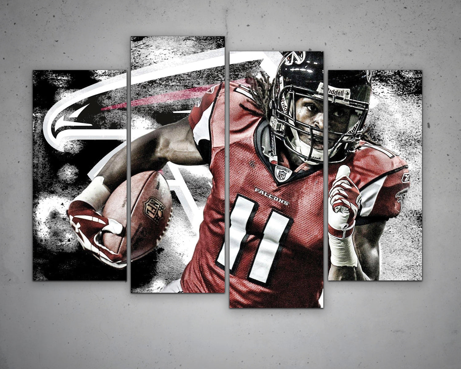 Julio Jones Black & White Canvas Art 