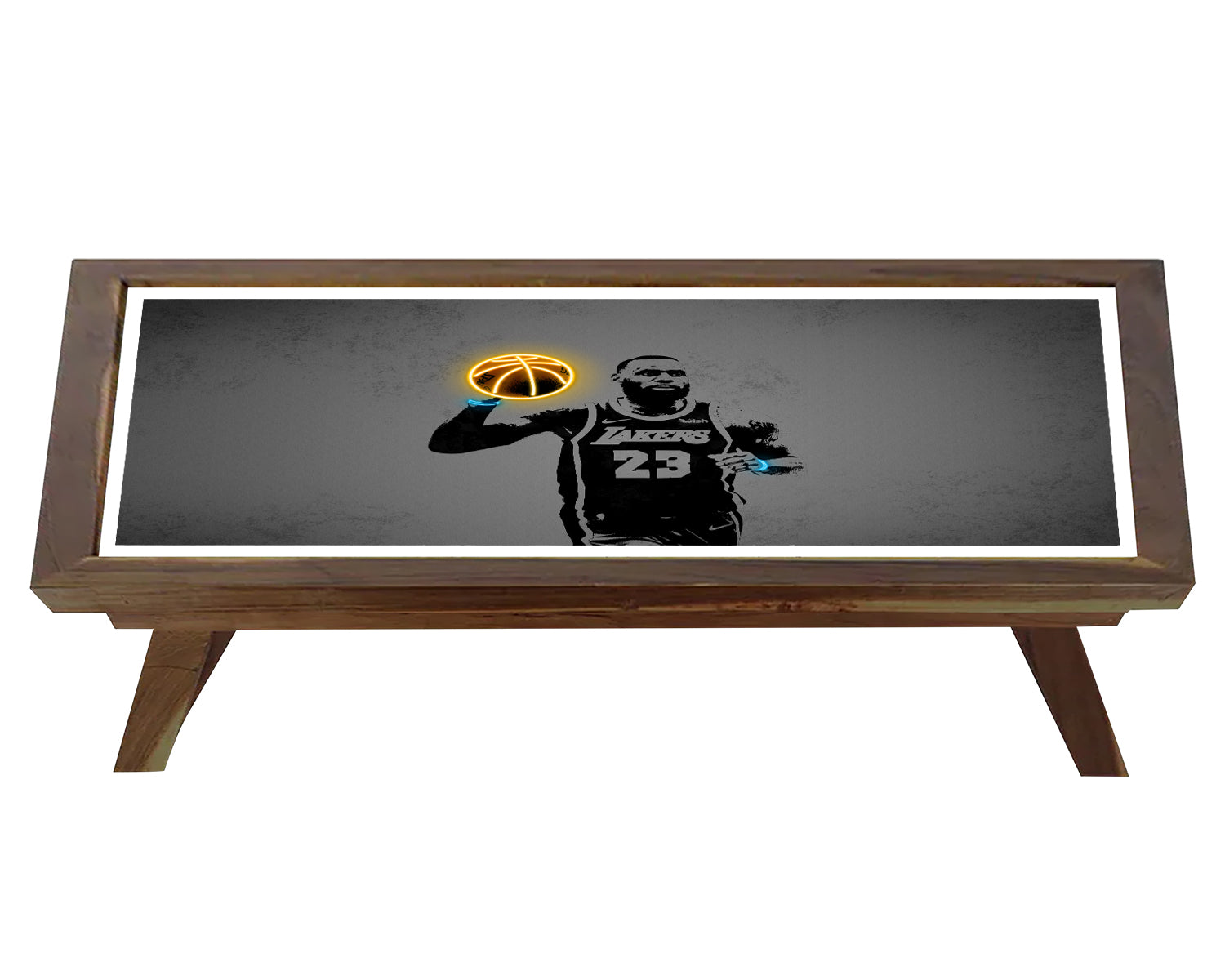 LeBron James Neon Effect Coffee and Laptop Table 