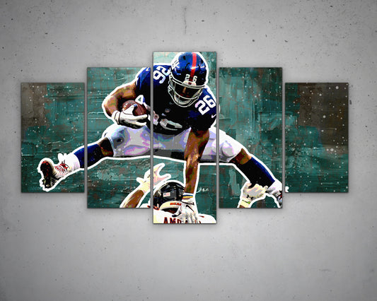 Saquon Barkley Multicolour Wall Art