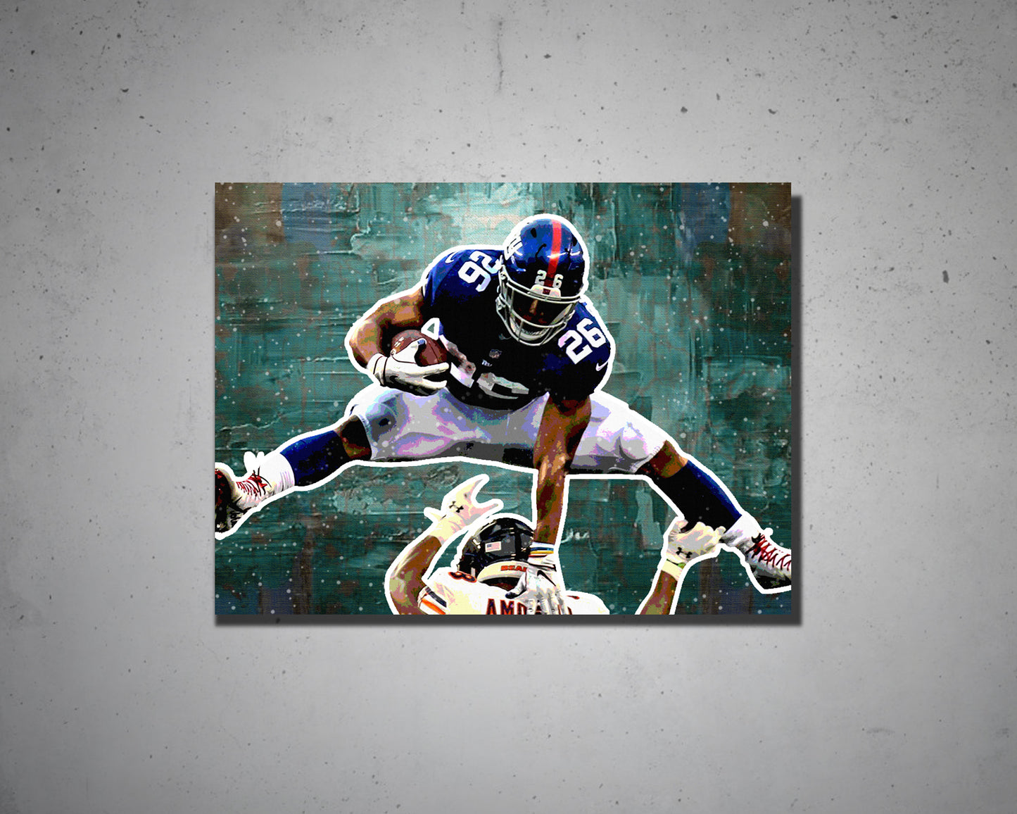 Saquon Barkley Multicolour Wall Art 