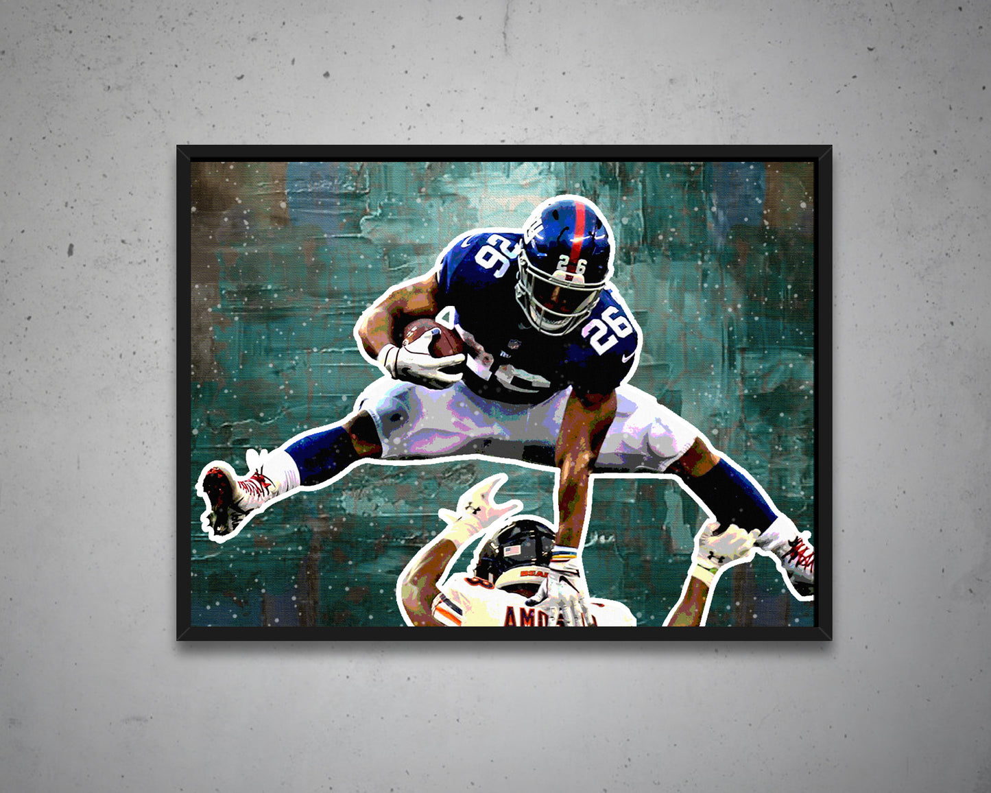 Saquon Barkley Multicolour Wall Art 