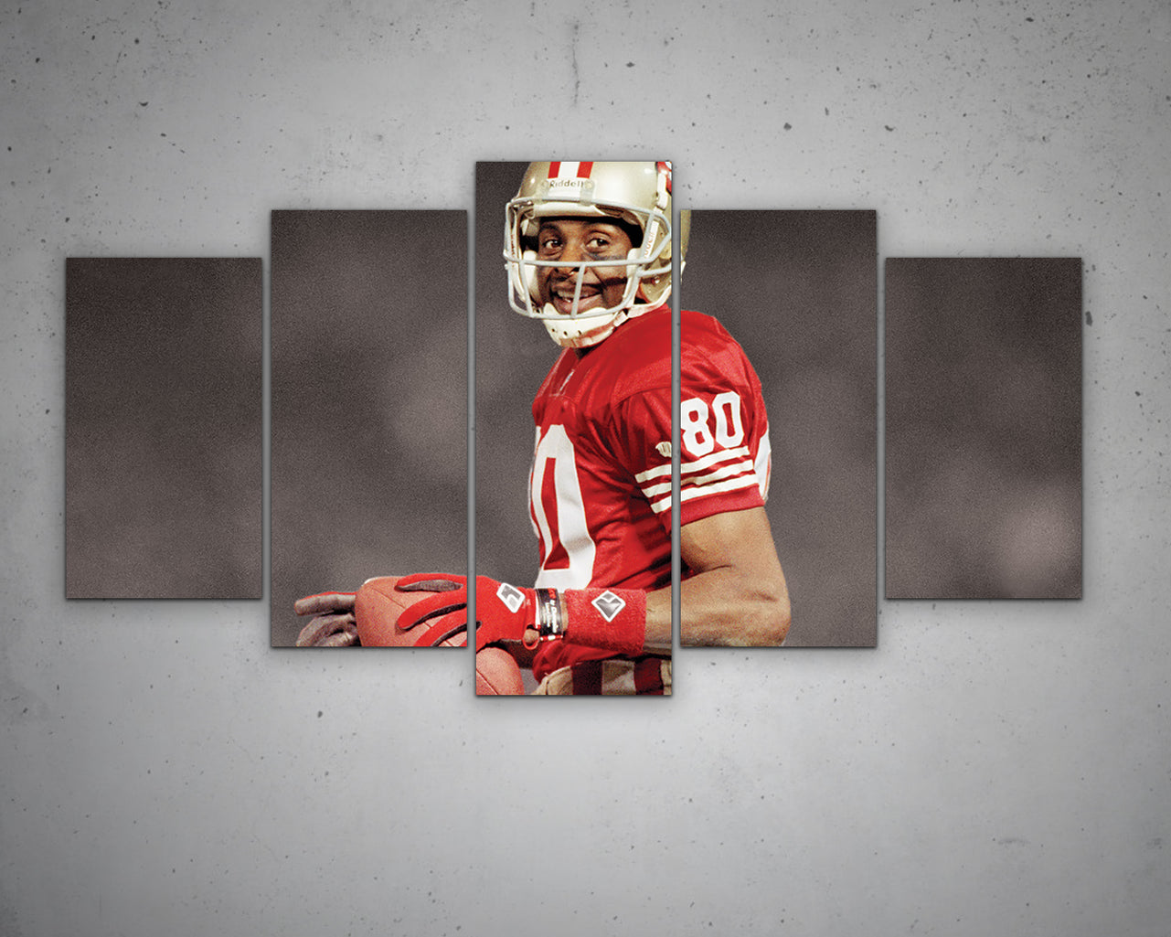Steve Young Black & White Canvas Art