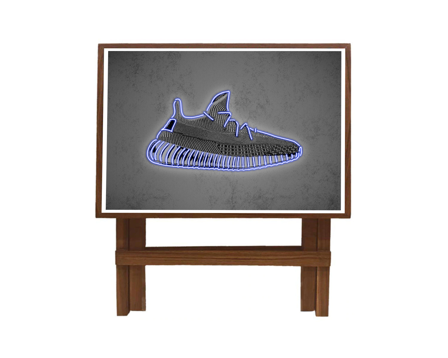 Yeezy Shoes White Neon Effect Coffee and Laptop Table 