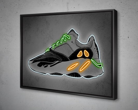Yeezy Wave Runner Shoes Canvas Wall Art